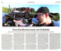 Zeitungsbericht "Den Kindheitstraum verwirklicht": WeserKurier - Donnerstag, 17. Oktober 2019